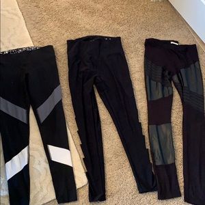 Bundle of three barely used leggings